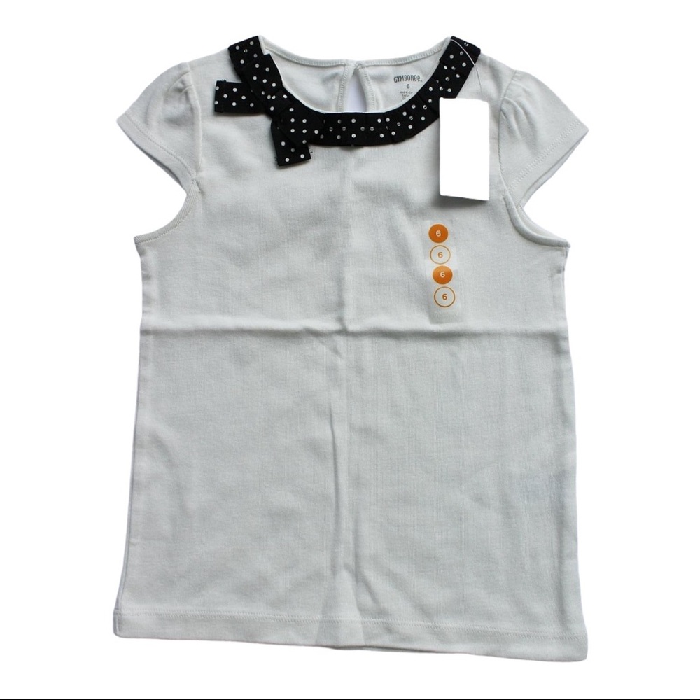 🆕 Gymboree Off White Top. Size 6
